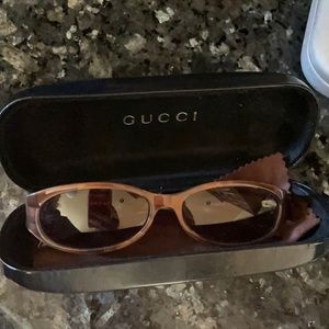 Gucci brown sunglasses, with brown tint